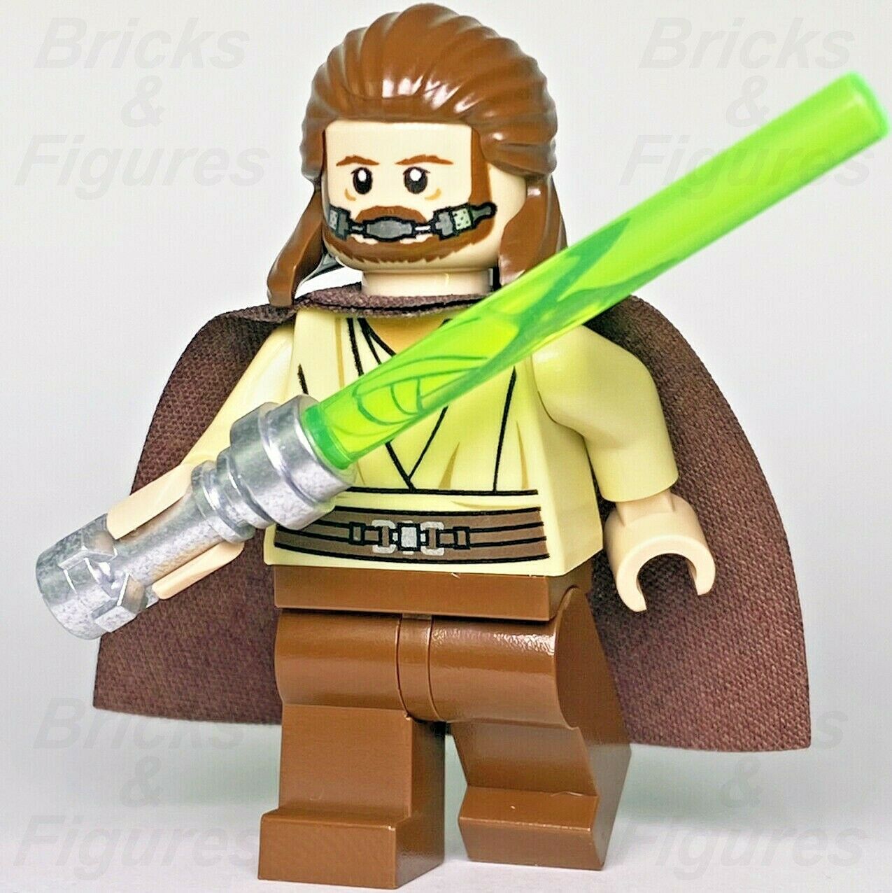 New Star Wars LEGO Qui Gon Jinn Breathing Apparatus Jedi Master Minifigure 9499