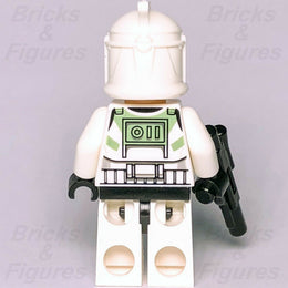 Star Wars LEGO Clone Commander Trooper Green Markings Phase 1 Minifigure 7913 - Bricks & Figures