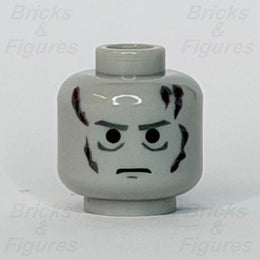 LEGO Star Wars Darth Vader Minifigure Head Part Sith Lord Frown 92477 Burn Scars0