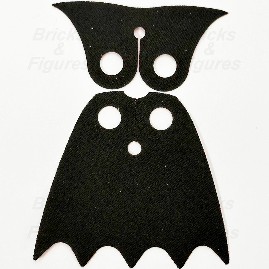 LEGO Vampire Red Black Cape & Collar Minifigure Part Cloth Starched Fabric 759041