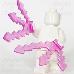 LEGO Lightning Bolt Minifigure Accessory Part Magic Trans Dark Pink 5688  x 21