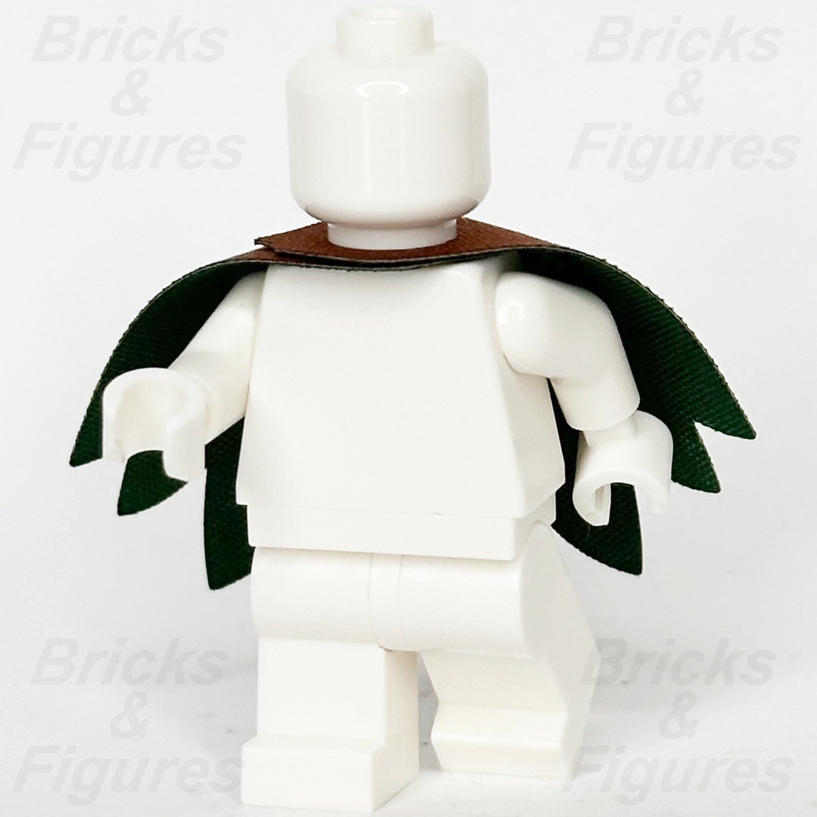 LEGO Reddish Brown Minifigure Cape Part Dark Green Cloth Starched 7 Points 710473