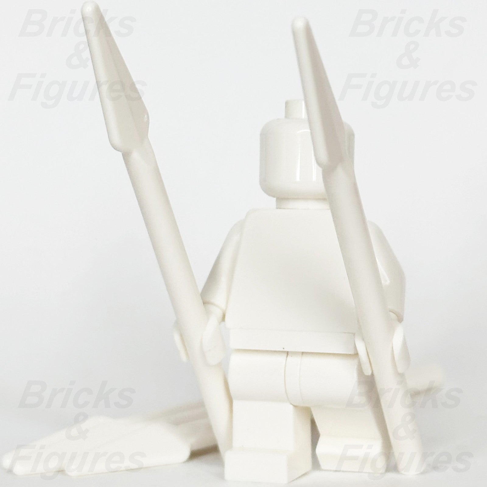 LEGO Castle White Spear Minifigure Weapon Part Pike Handle Flat End 93789 x 51