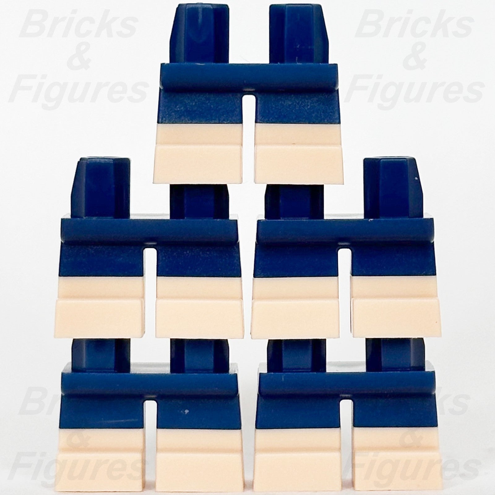 LEGO® Dark Blue Short Legs Light Nougat Boots Minifigure Part Hips Hobbit x 50