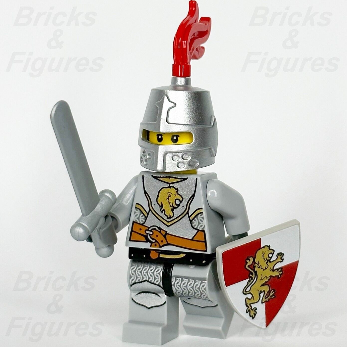 LEGO Castle Lion Knight Minifigure Kingdoms with Sword & Shield 7949 cas440 - Bricks & Figures