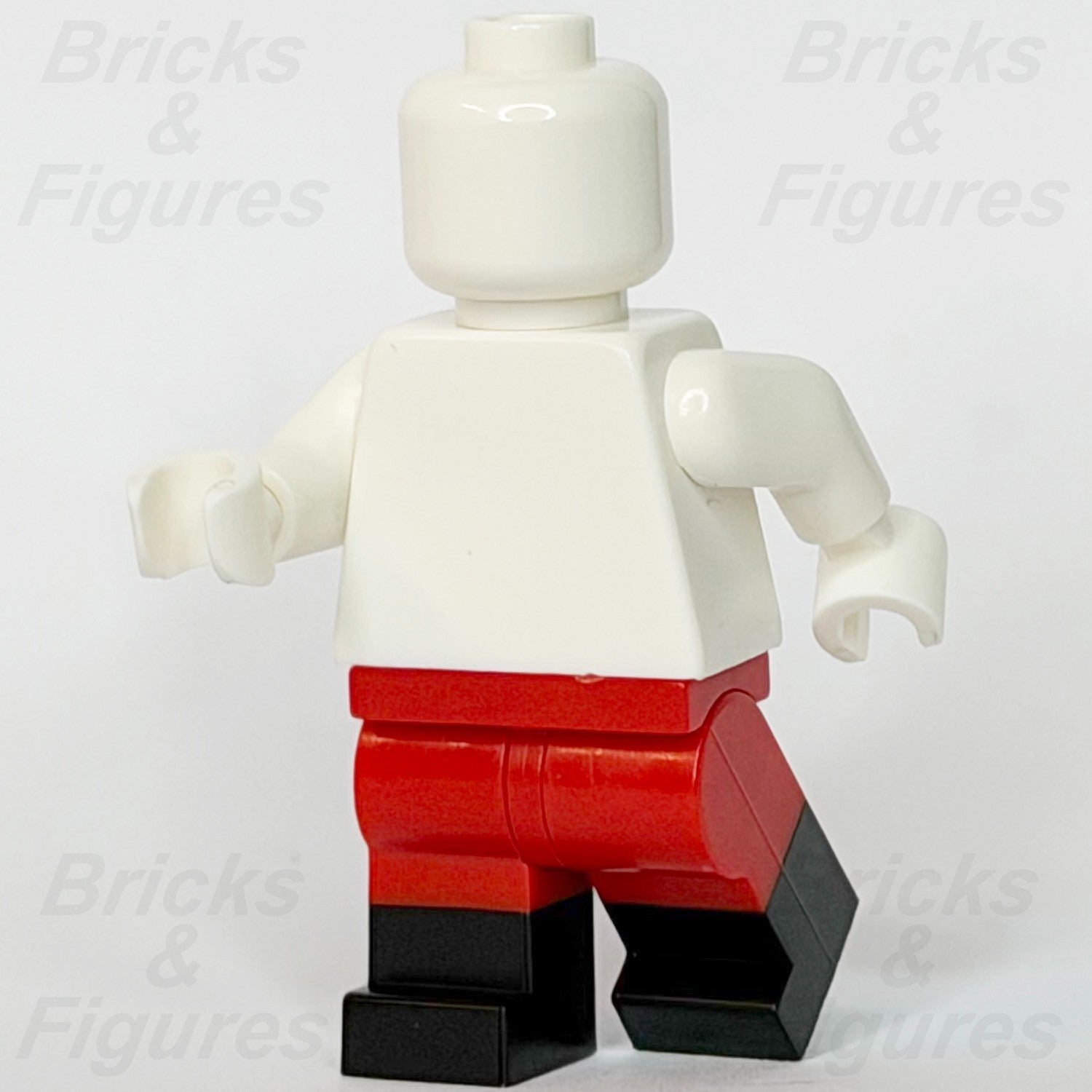 LEGO® Red Minifigure Legs Part Moulded Lower Black Boots 6381759 970c00pb04111
