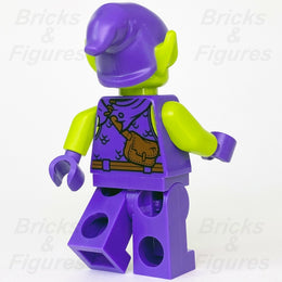LEGO Super Heroes Green Goblin Minifigure SpiderMan Lime Skin 76133 sh0545 Used1