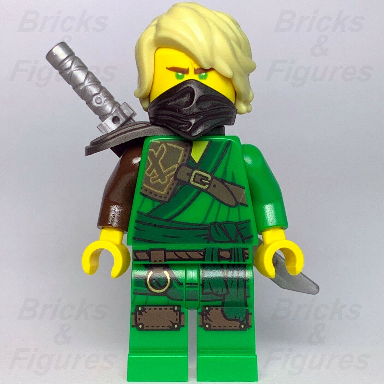 LEGO Ninjago Lloyd Garmadon Minifigure w/ Hair Green Ninja Master 70671 njo517 - Bricks & Figures