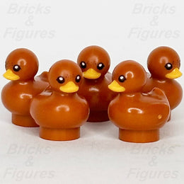 LEGO® Dark Orange Duckling Baby Duck Reddish Brown Spots Animal 49661pb03 x 50