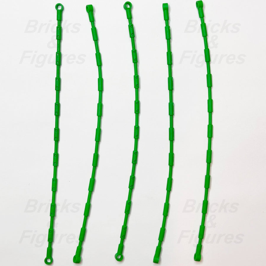LEGO Bright Green Flexible Hose 21L Accessory Part Climbing Grip 2630 6443503 x50