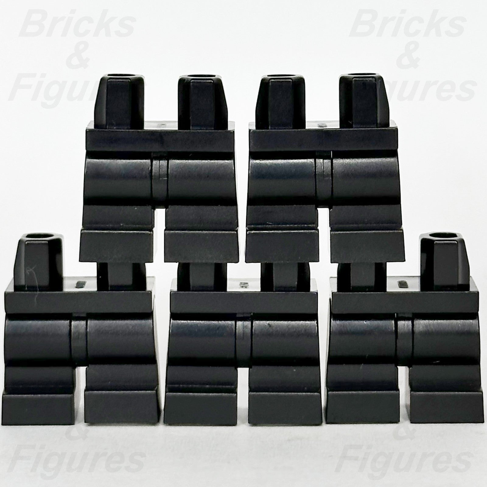 LEGO Minifigure Black Medium Legs Part Plain Hips Short 6509080 107007 x 50