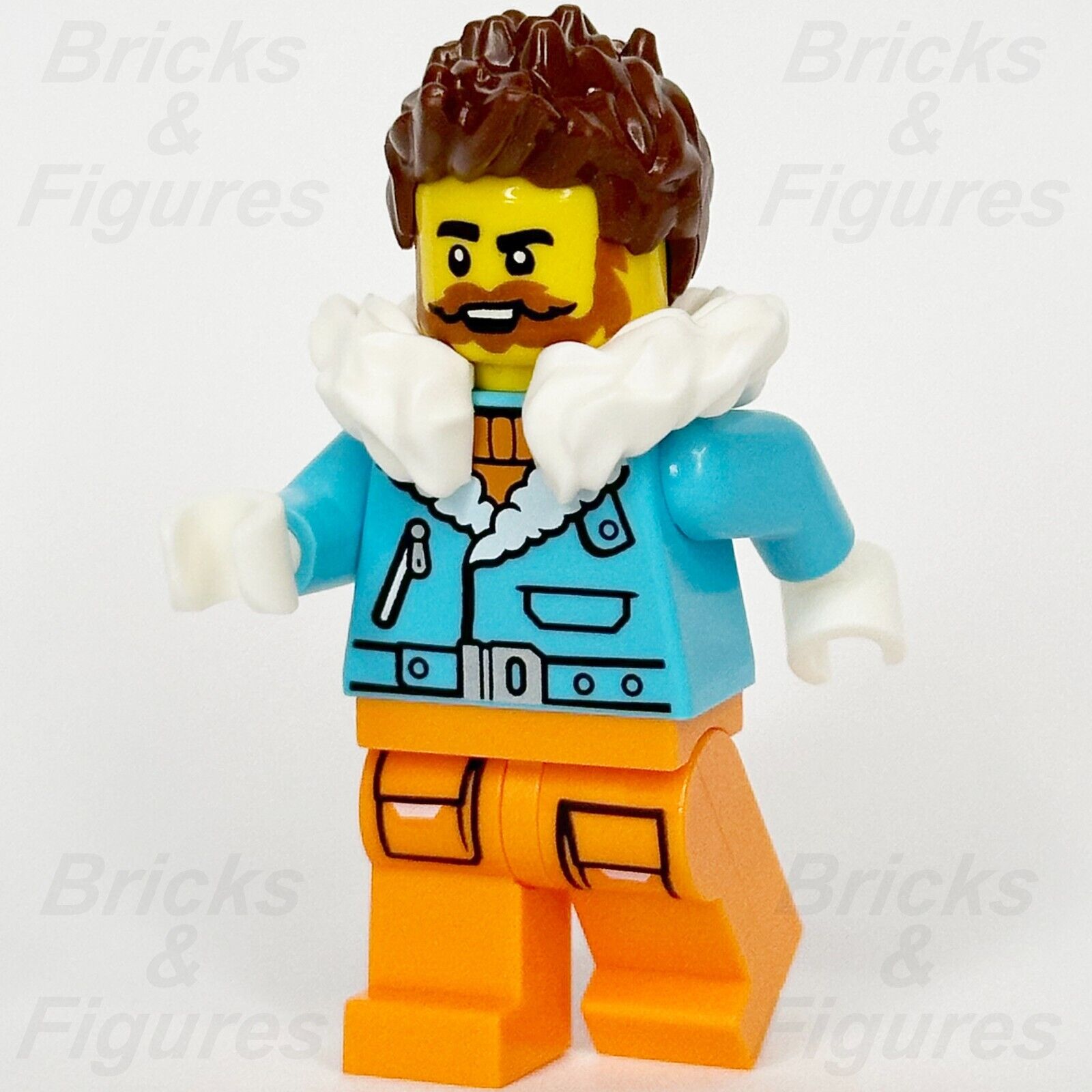 LEGO City Arctic Explorer Captain Minifigure Town Male 60368 60378 cty1612