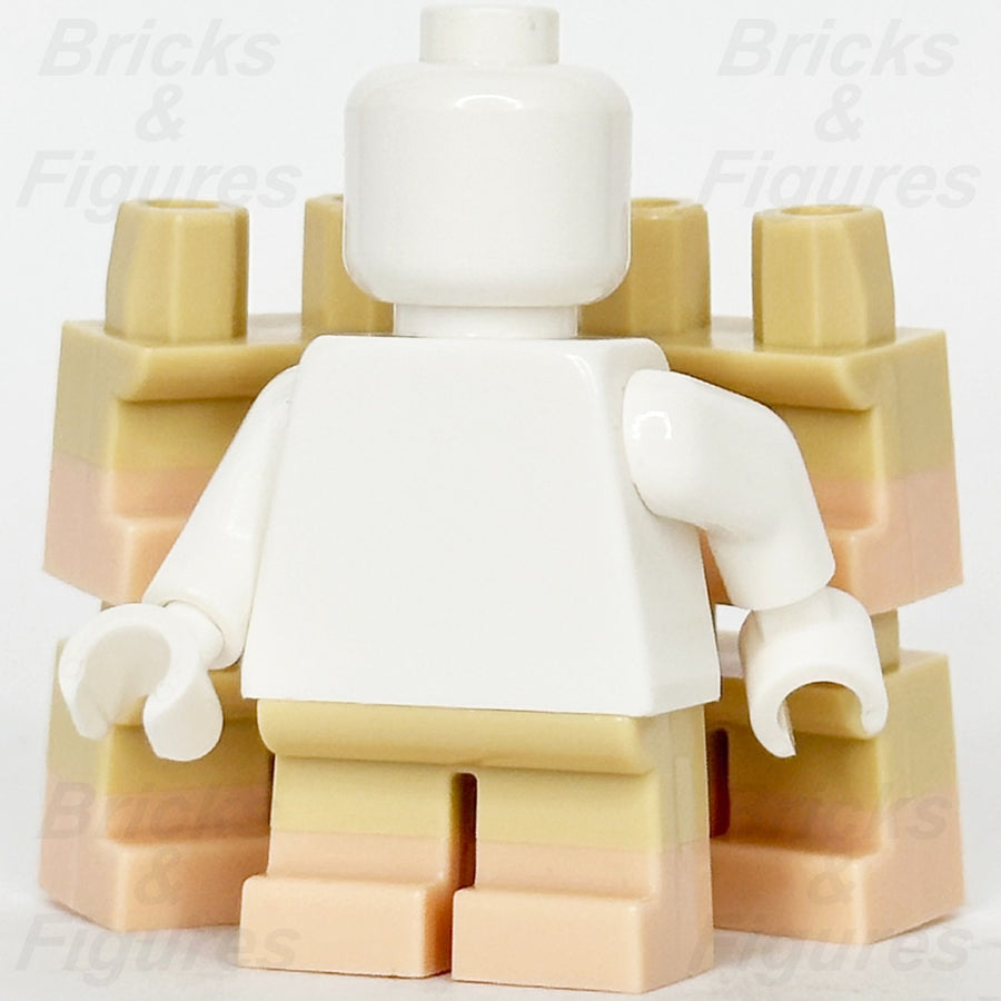 LEGO Tan Short Legs Light Nougat Boots Minifigure Part Hip Hobbit Dobby x 52