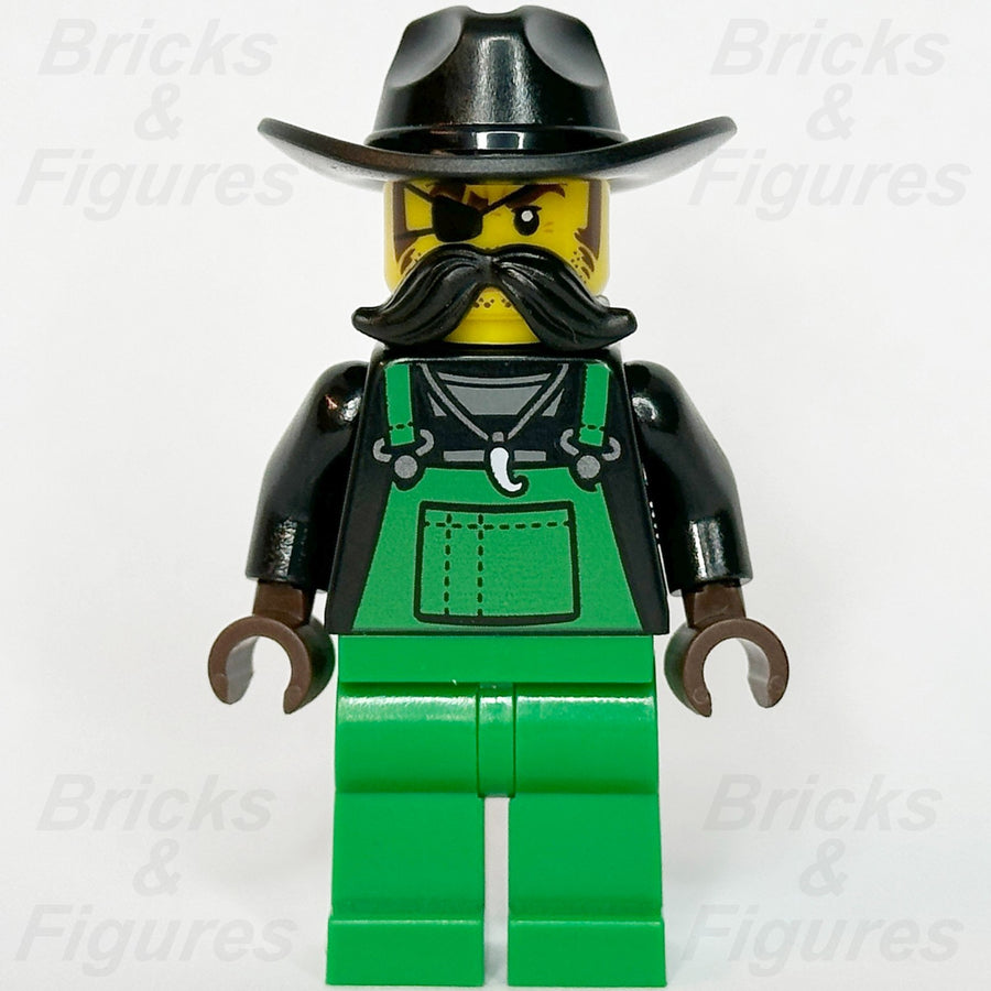 LEGO City Crook Snake Rattler Minifigure Police Town Green Overall 60315 cty13671