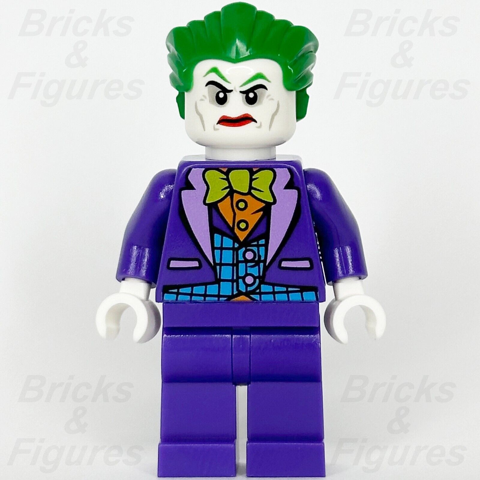 LEGO Super Heroes The Joker Minifigure Batman 2 DC 10753 sh515 Large Smile Hair - Bricks & Figures