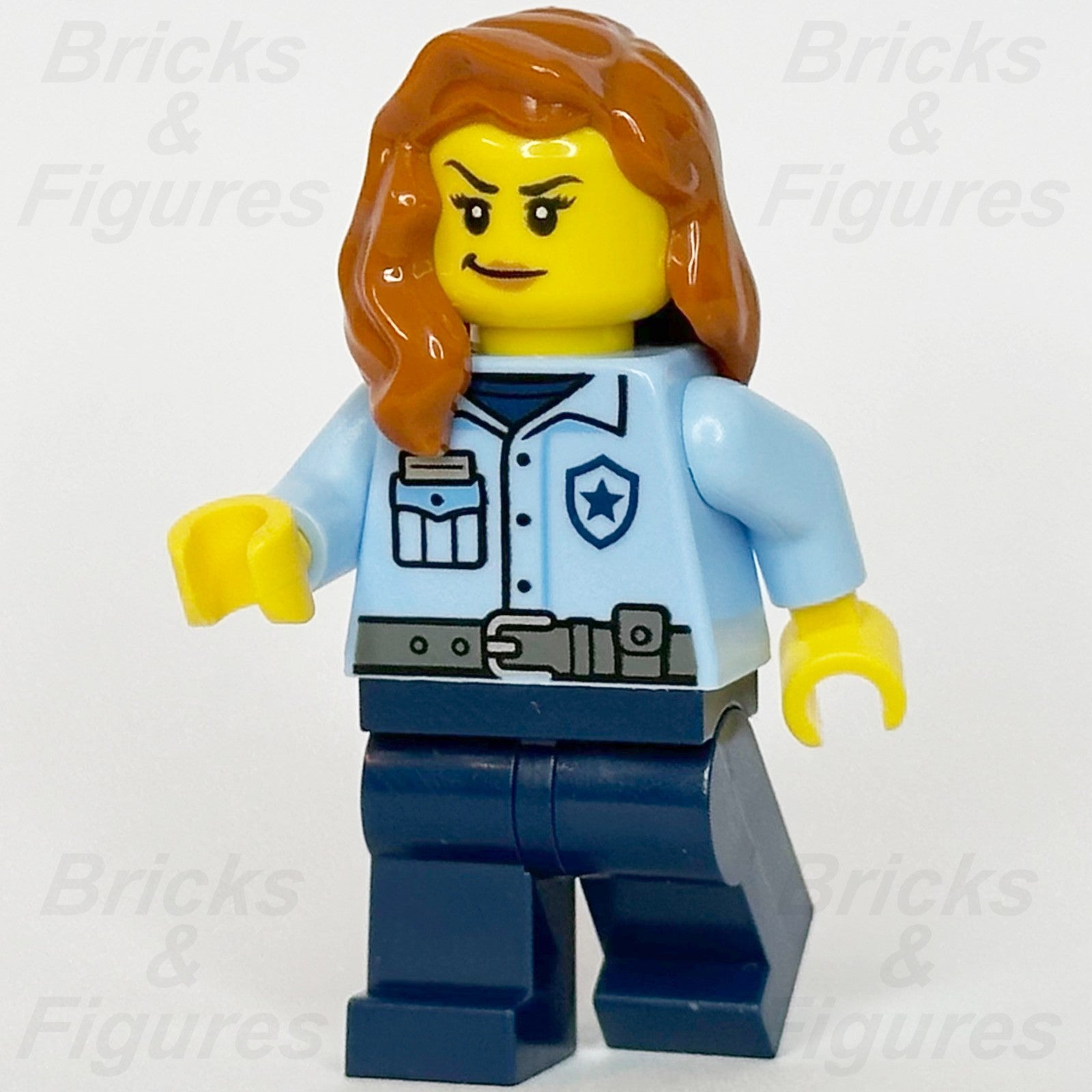 LEGO City Police Officer Minifigure Town Female Light Blue Uniform 60418 cty17520