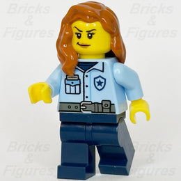 LEGO City Police Officer Minifigure Town Female Light Blue Uniform 60418 cty17520