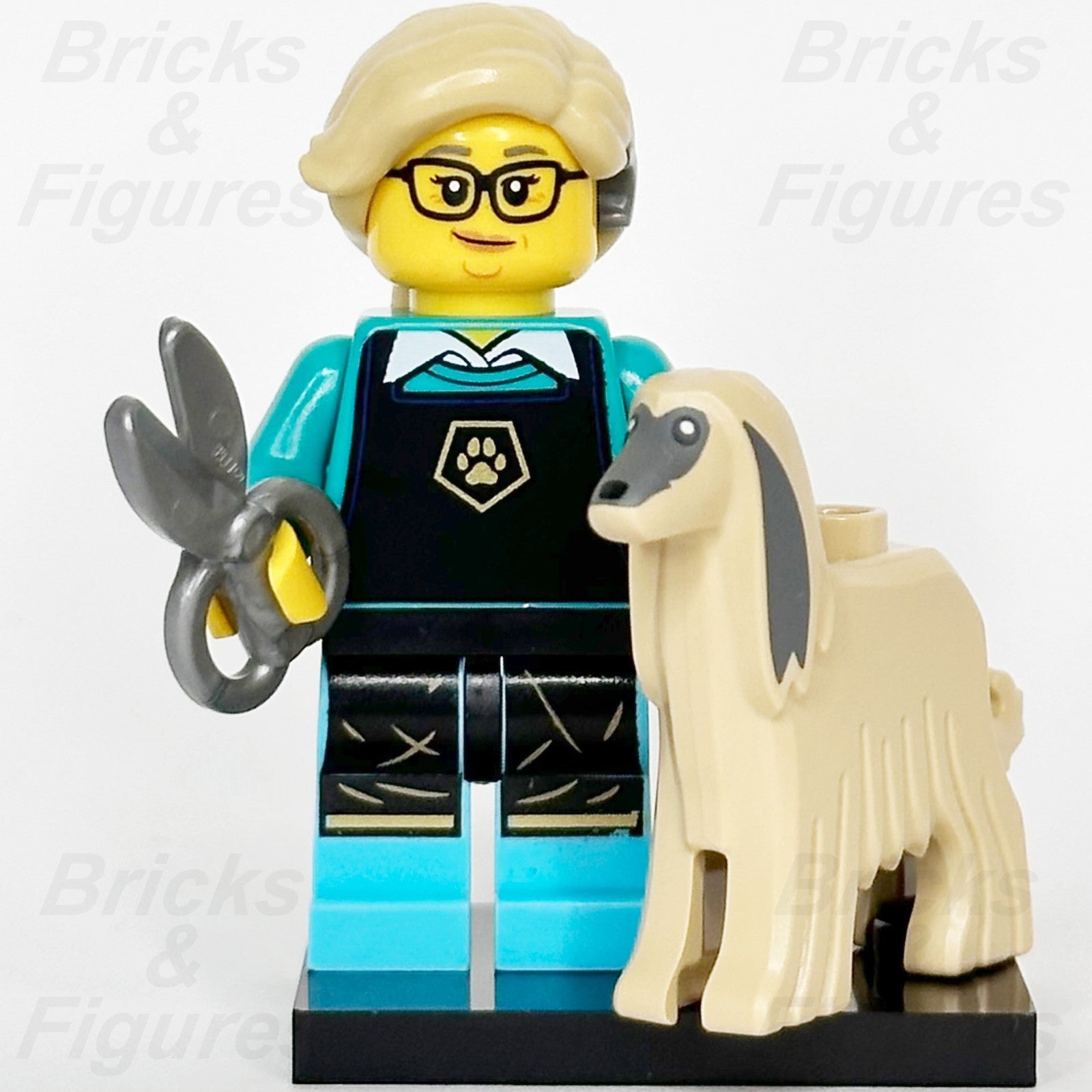LEGO Minifigures Pet Groomer Series 25 Afghan Hound Dog 71045 col25-12 Minifig1