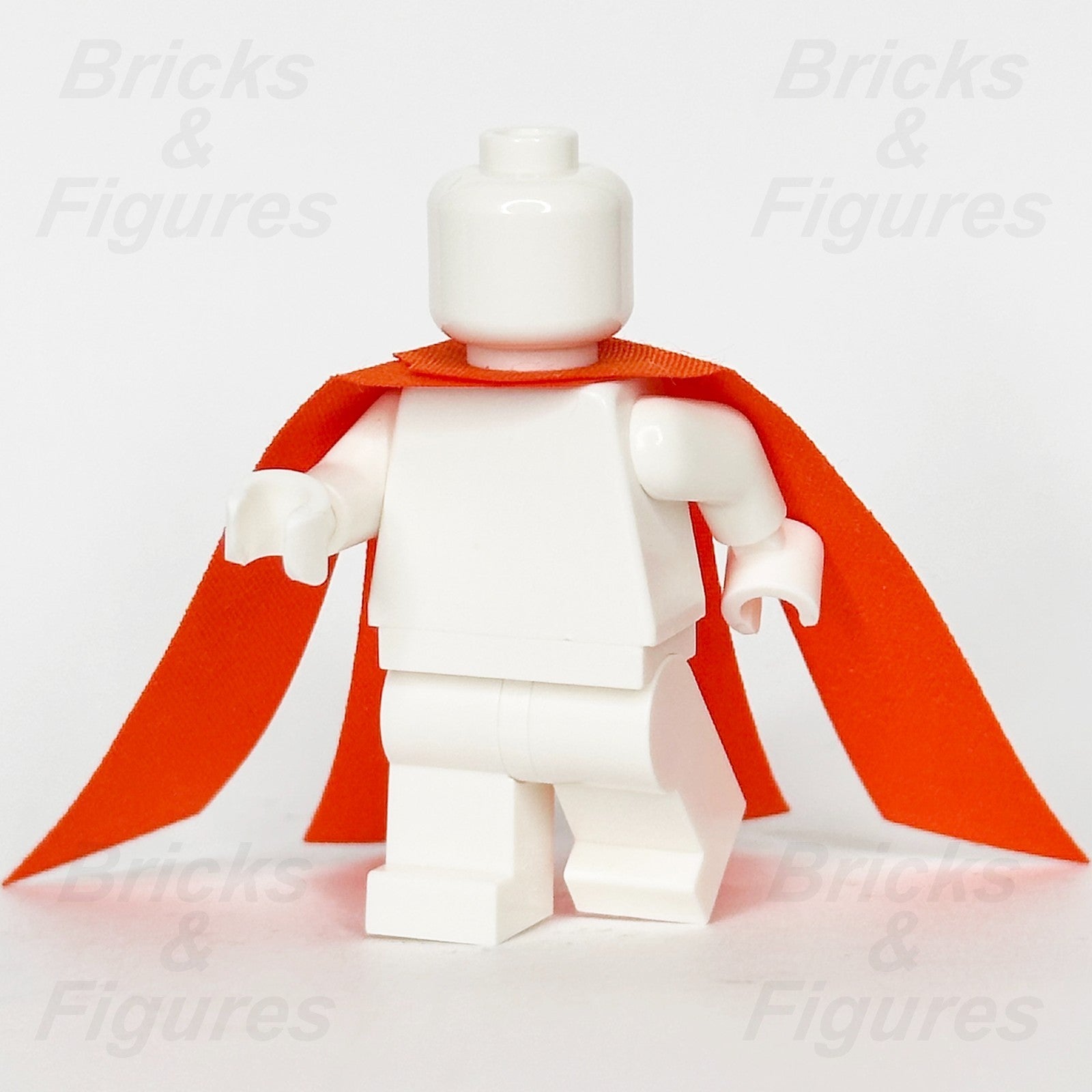 LEGO Reddish Orange Minifigure Cape Part Cloth Starched Fabric Scalloped 710471