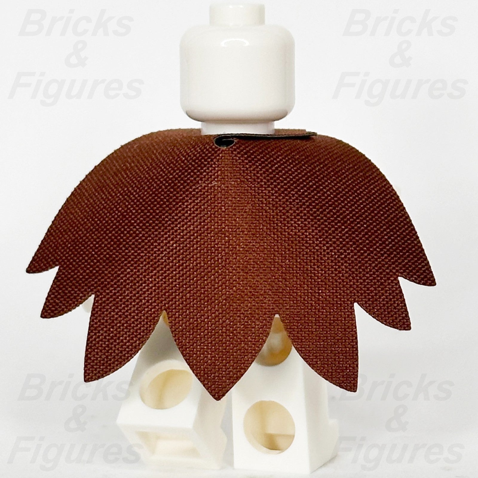 LEGO Reddish Brown Minifigure Cape Part Dark Green Cloth Starched 7 Points 710472