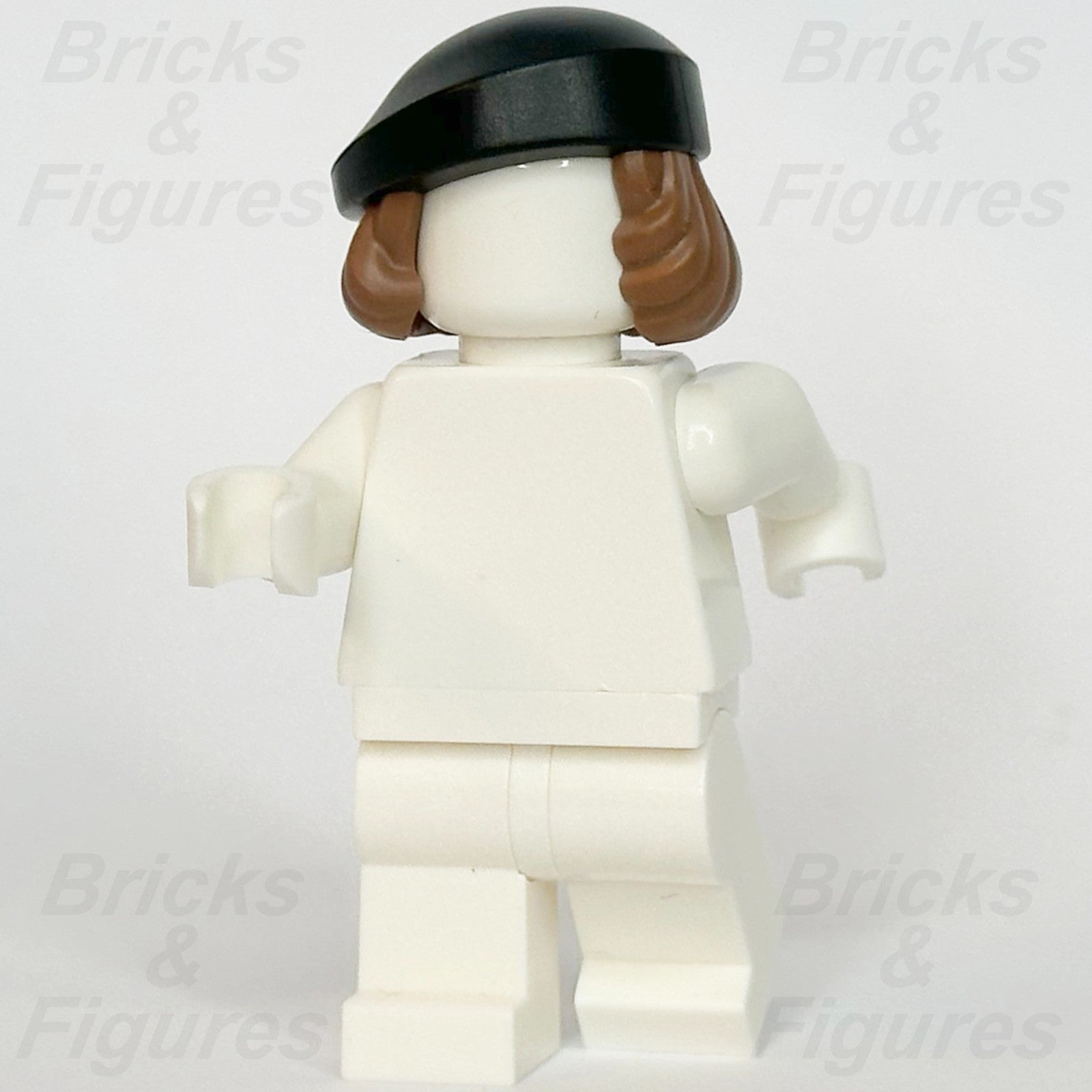LEGO Medium Brown Hair with Beret Minifigure Part Short Wavy Hair 21363 7506pb011