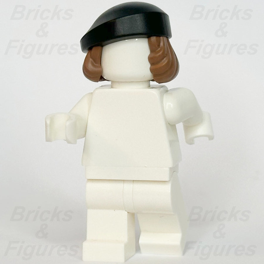 LEGO Medium Brown Hair with Beret Minifigure Part Short Wavy Hair 21363 7506pb011