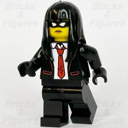 LEGO City Bandit Crook Boss Minifigure Police Black Tuxedo Red Snake Tie 605080
