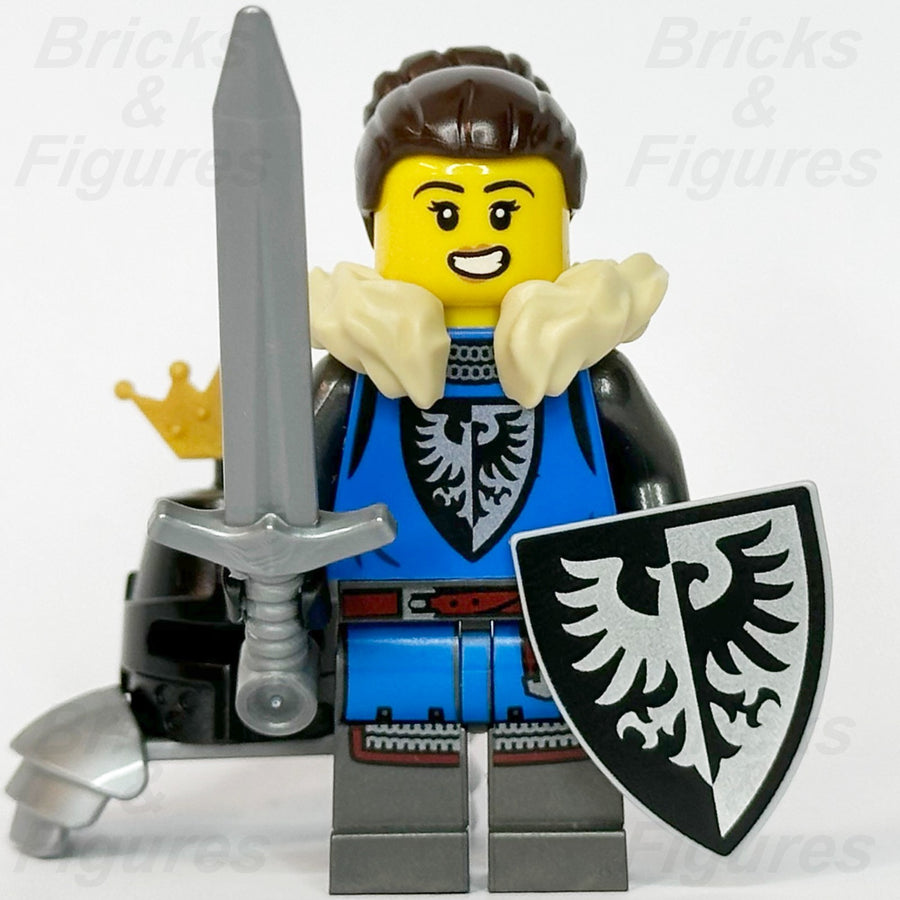 LEGO Castle Black Falcon Queen Minifigure Princess 910029 Series 1 bdp105 Armour1