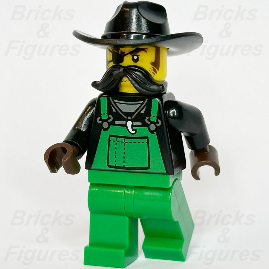 LEGO City Crook Snake Rattler Minifigure Police Town Green Overall 60315 cty13670