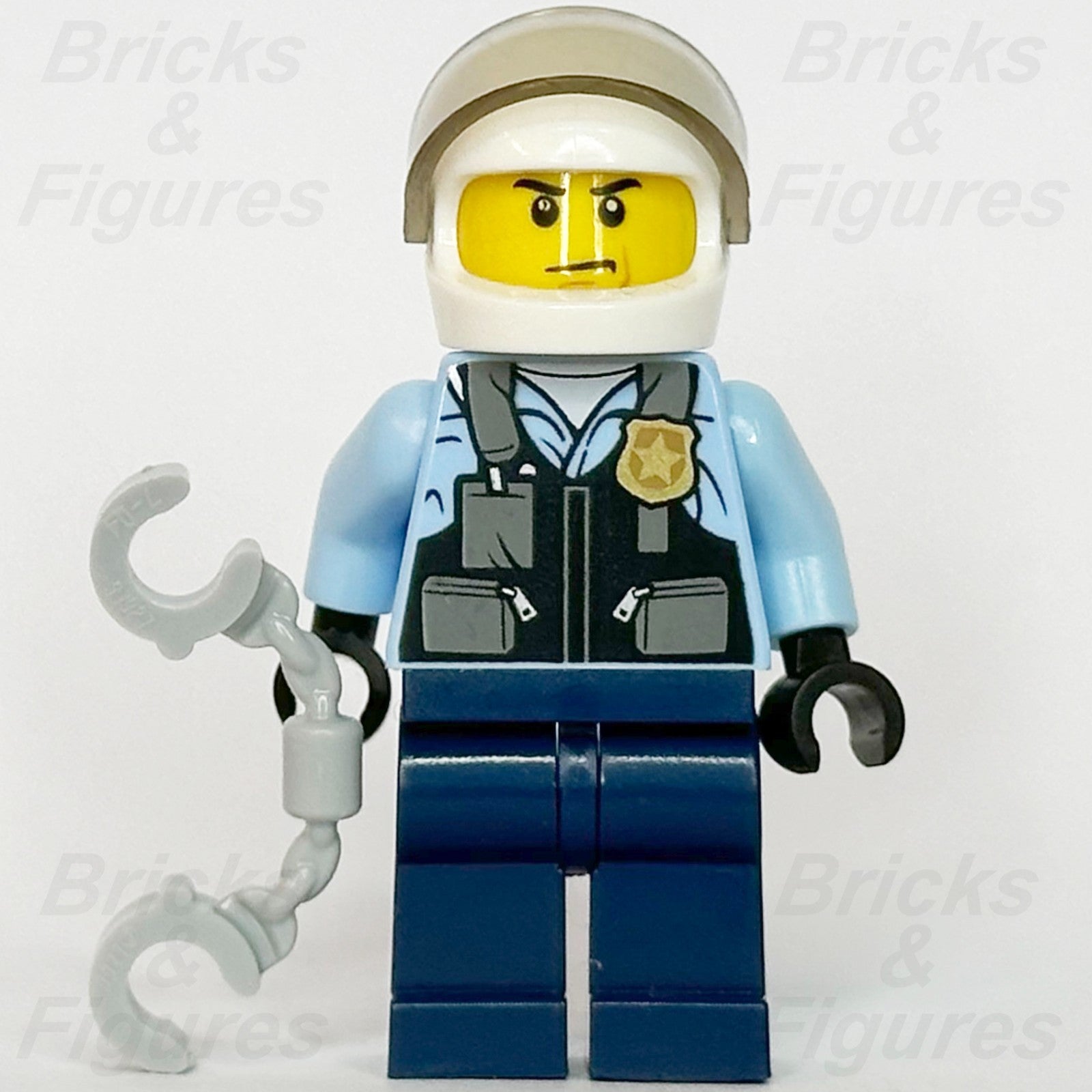 LEGO City Police Motorcyclist Minifigure Helmet Safety Vest 952001 60244 cty11431