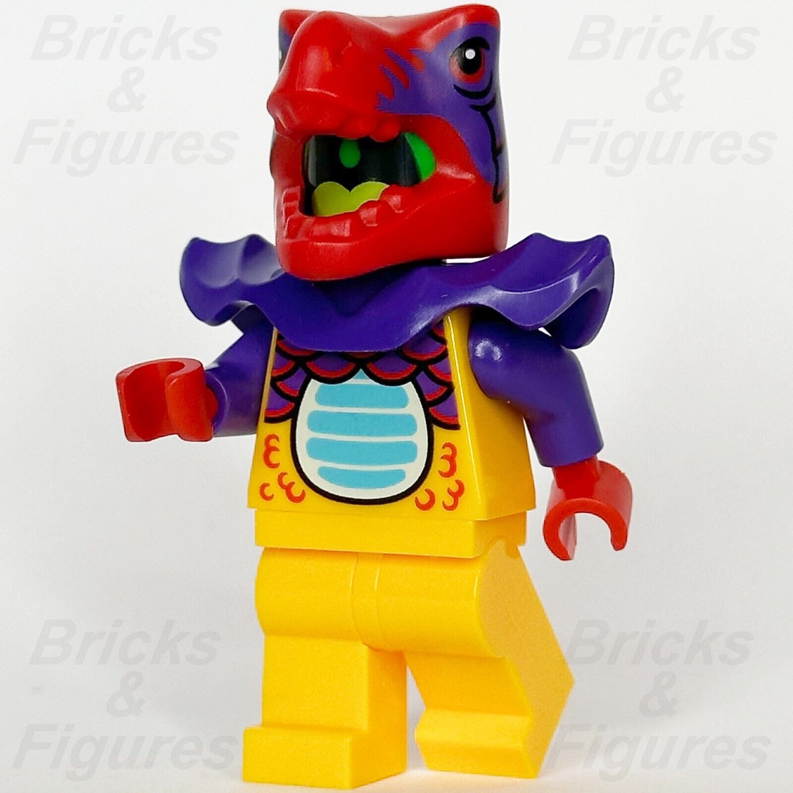 LEGO City Comic Shop Guy Minifigure Red & Orange Dragon Suit Town 60380 cty1644