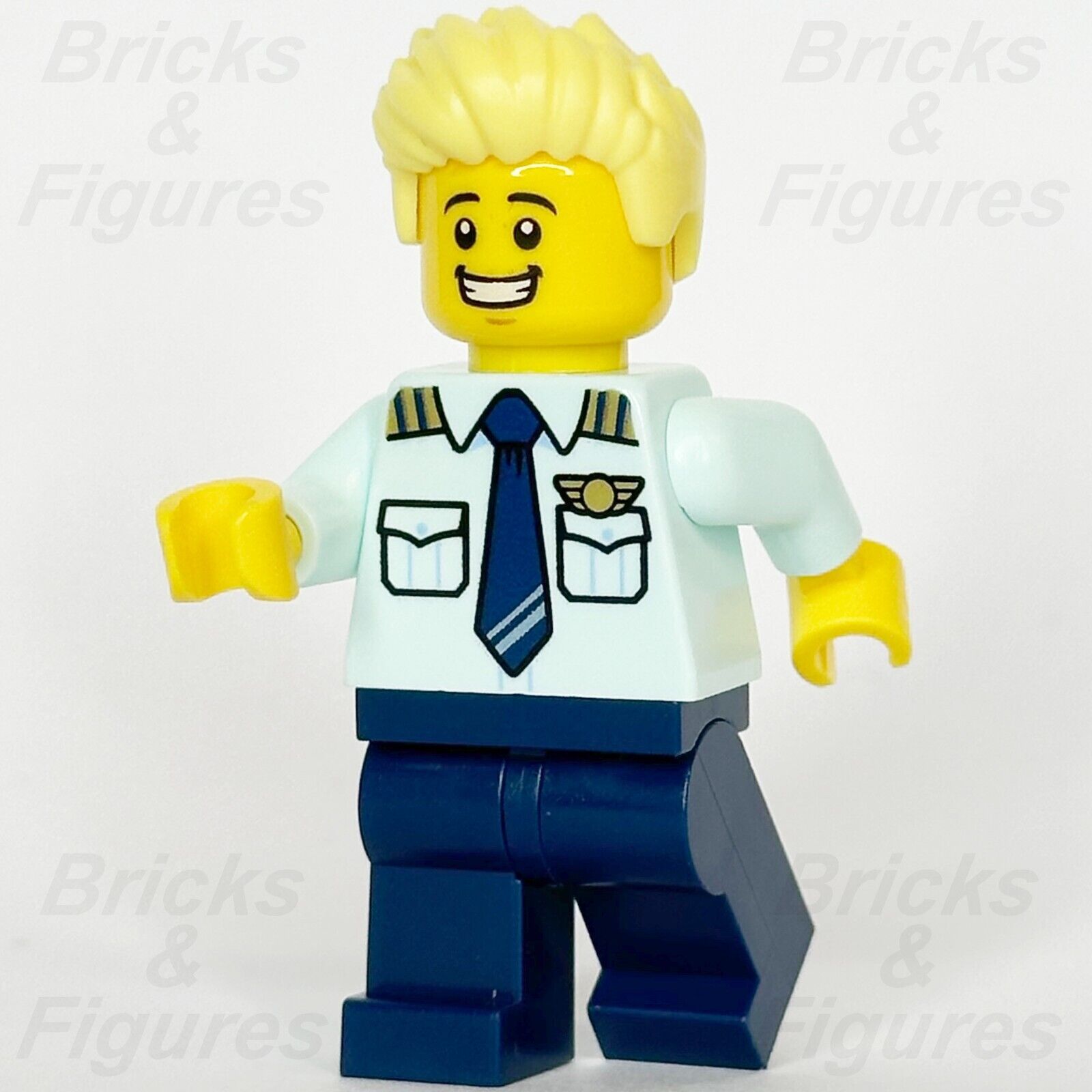 LEGO City Passenger Plane Pilot Minifigure Male Minifig Town 60367 cty1679