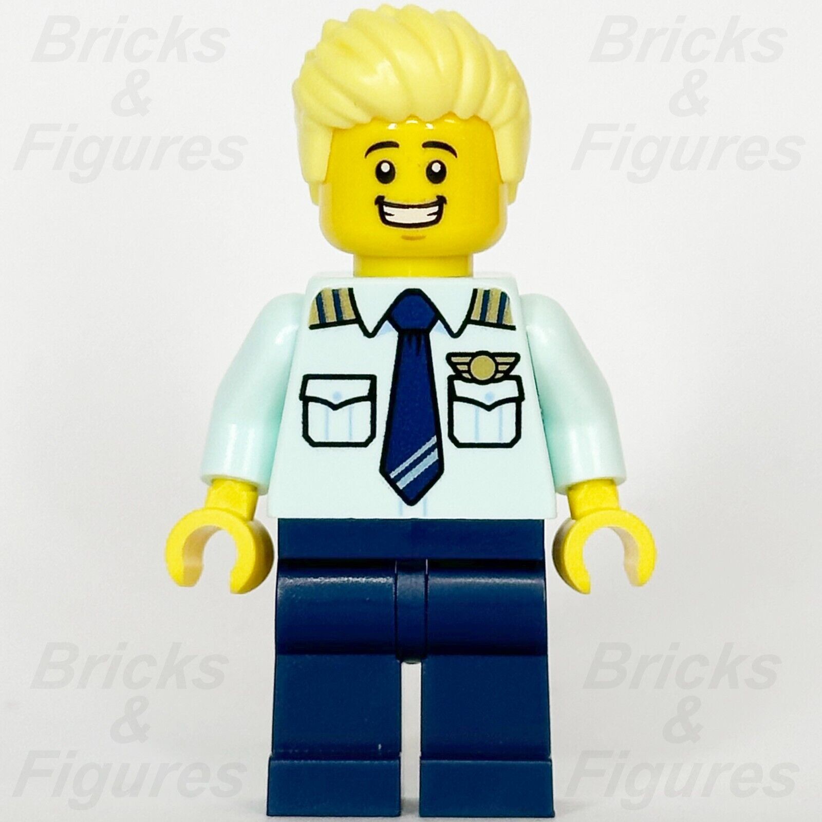 LEGO City Passenger Plane Pilot Minifigure Male Minifig Town 60367 cty1679
