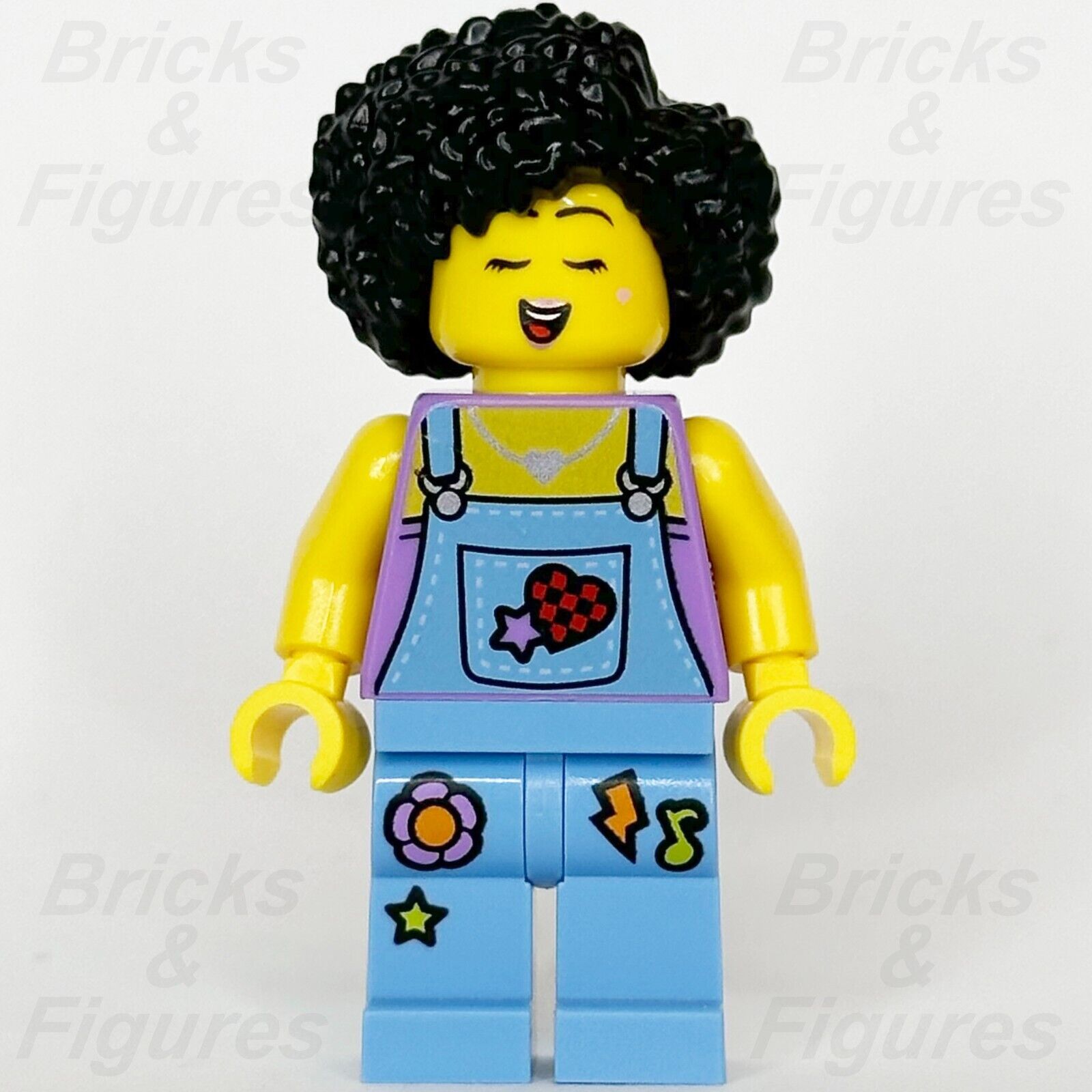 LEGO City Street Performer Minifigure Busker Town Female Overalls 60380 cty1648