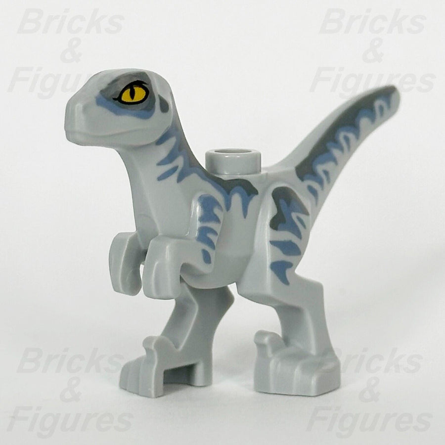 LEGO Jurassic World Baby Raptor Dinosaur Minifigure Part Grey & Blue 76963 76965 - Bricks & Figures