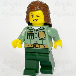 LEGO City Park Ranger Minifigure Recreation Green Shirt 60394 cty1528 Minifig0