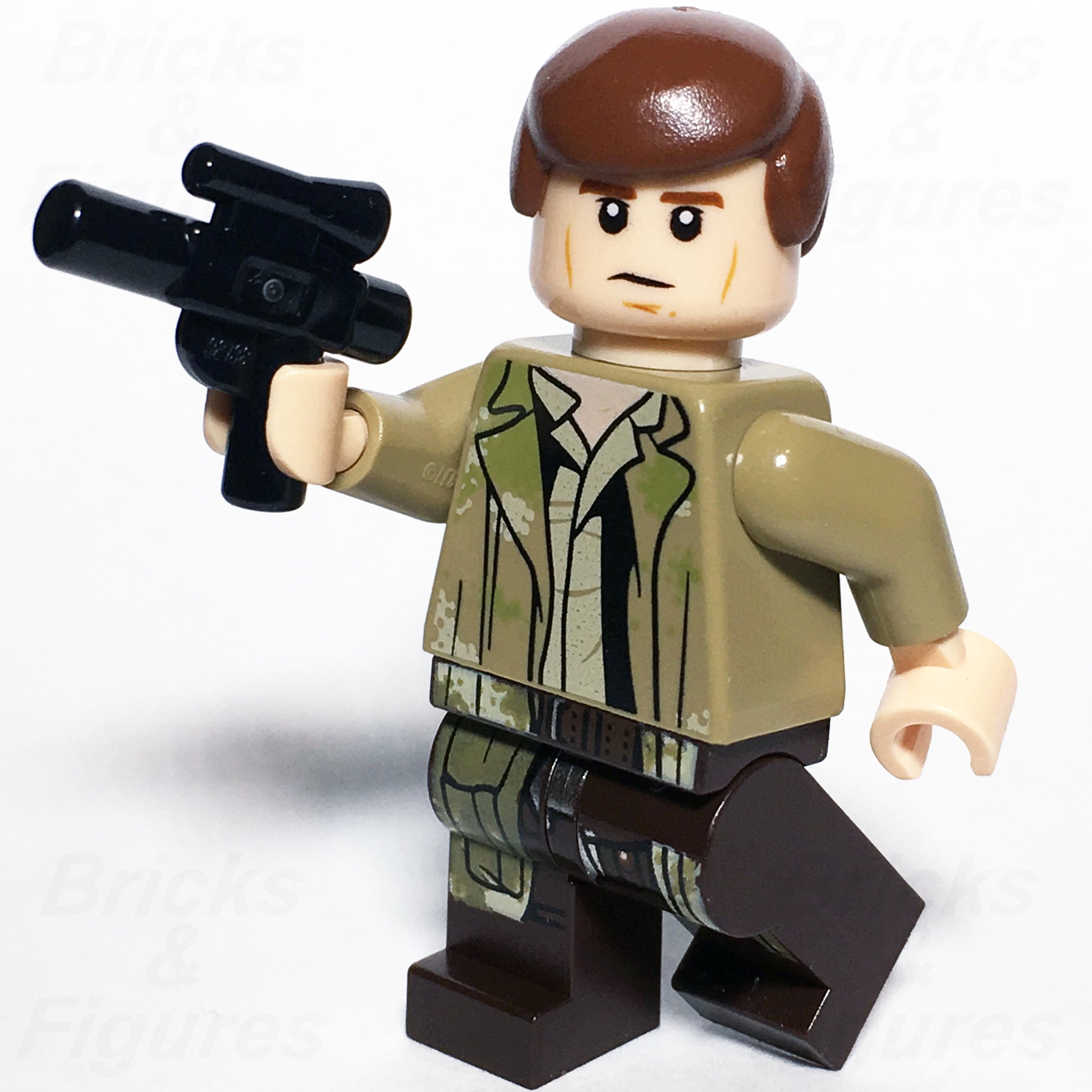 LEGO Star Wars Han Solo Minifigure Endor Outfit Rebel Pilot 75094 sw0644 ROTJ - Bricks & Figures