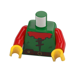 LEGO Minifigure Torso Part 6402701 76382 Castle Forestmen Body Green x 1 - Bricks & Figures