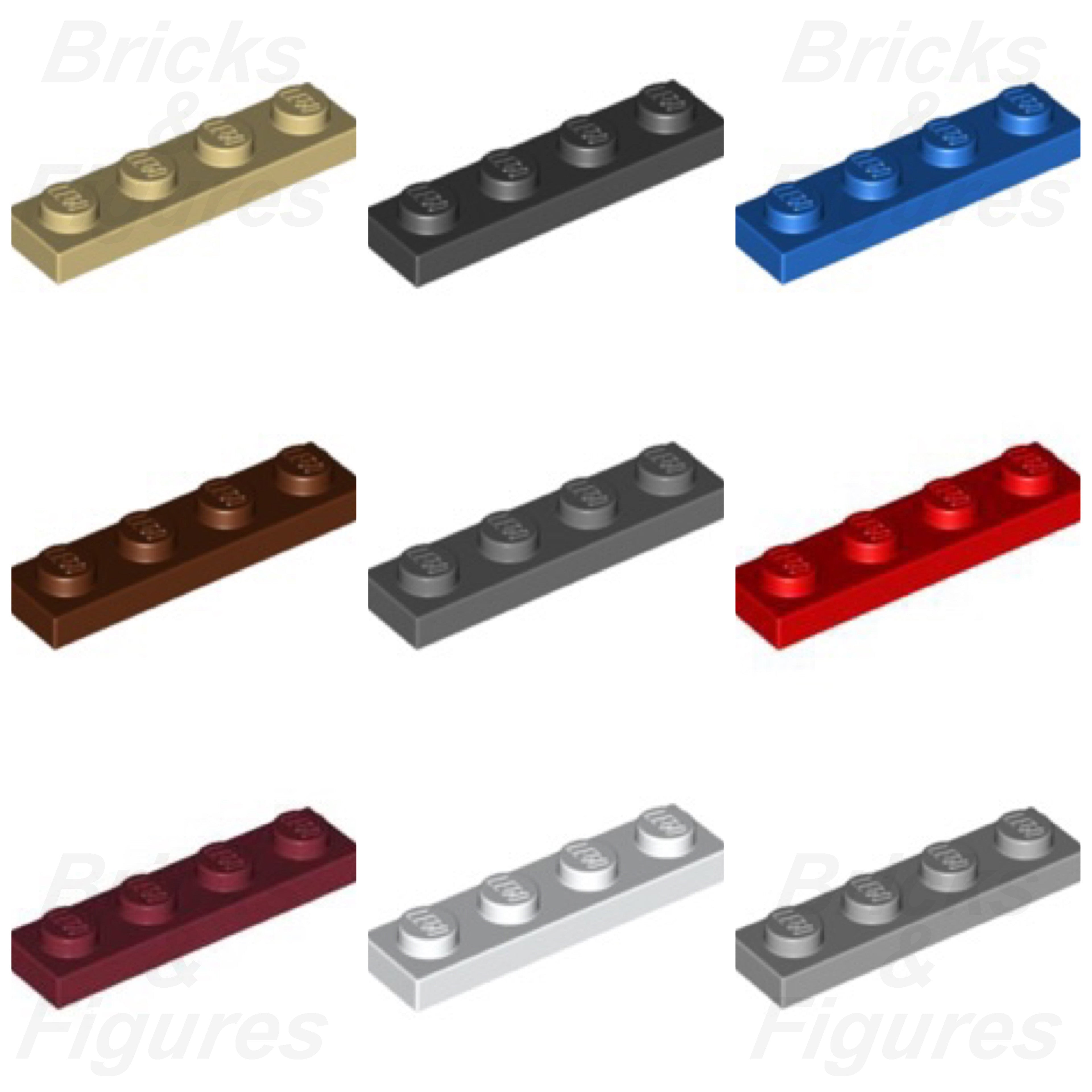 LEGO 1 x 4 Plate Parts  Pick Your Colour & Amount 10 / 20 / 50 Genuine 3710