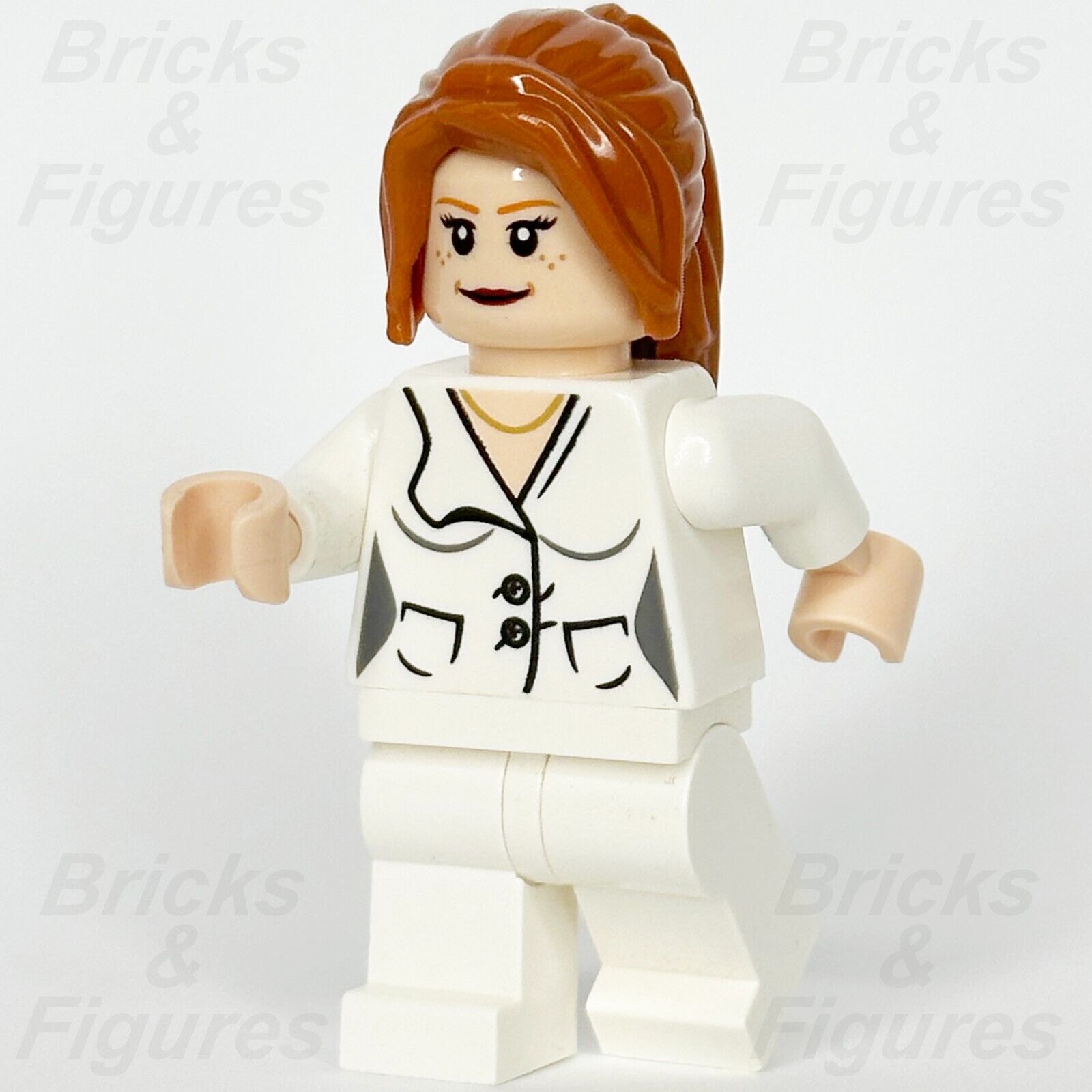 LEGO Super Heroes Pepper Potts Minifigure Iron Man White Suit Marvel 76007 sh068 - Bricks & Figures