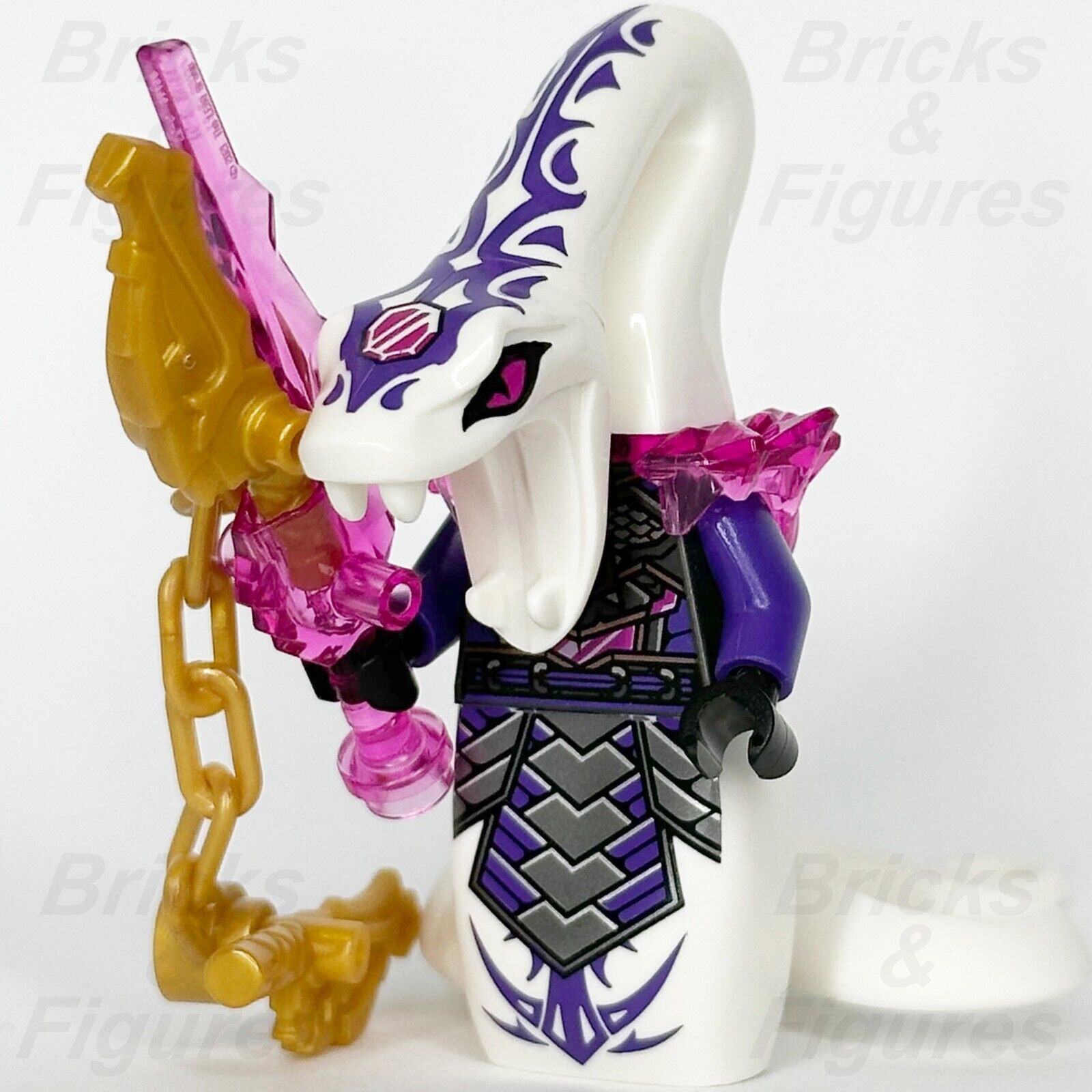 LEGO Ninjago General Pythor Minifigure Crystalized Chumsworth Snake 71775 njo777 - Bricks & Figures