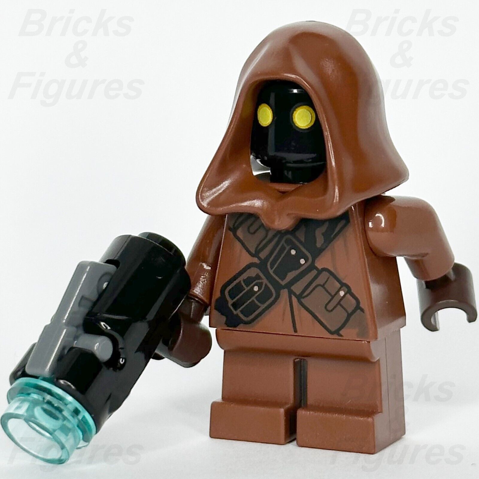 LEGO Star Wars Jawa Minifigure A New Hope Strap Black Stains 75220 75198 sw0896