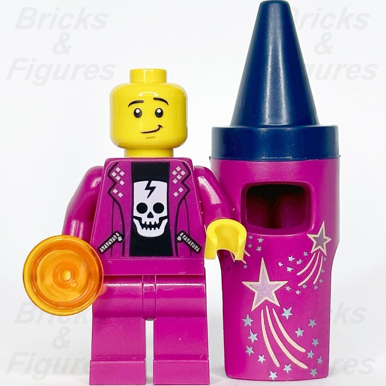 LEGO Crayon Costume Guy Minifigure Skull Top Build-A-Minifigure BAM 2023 - Bricks & Figures