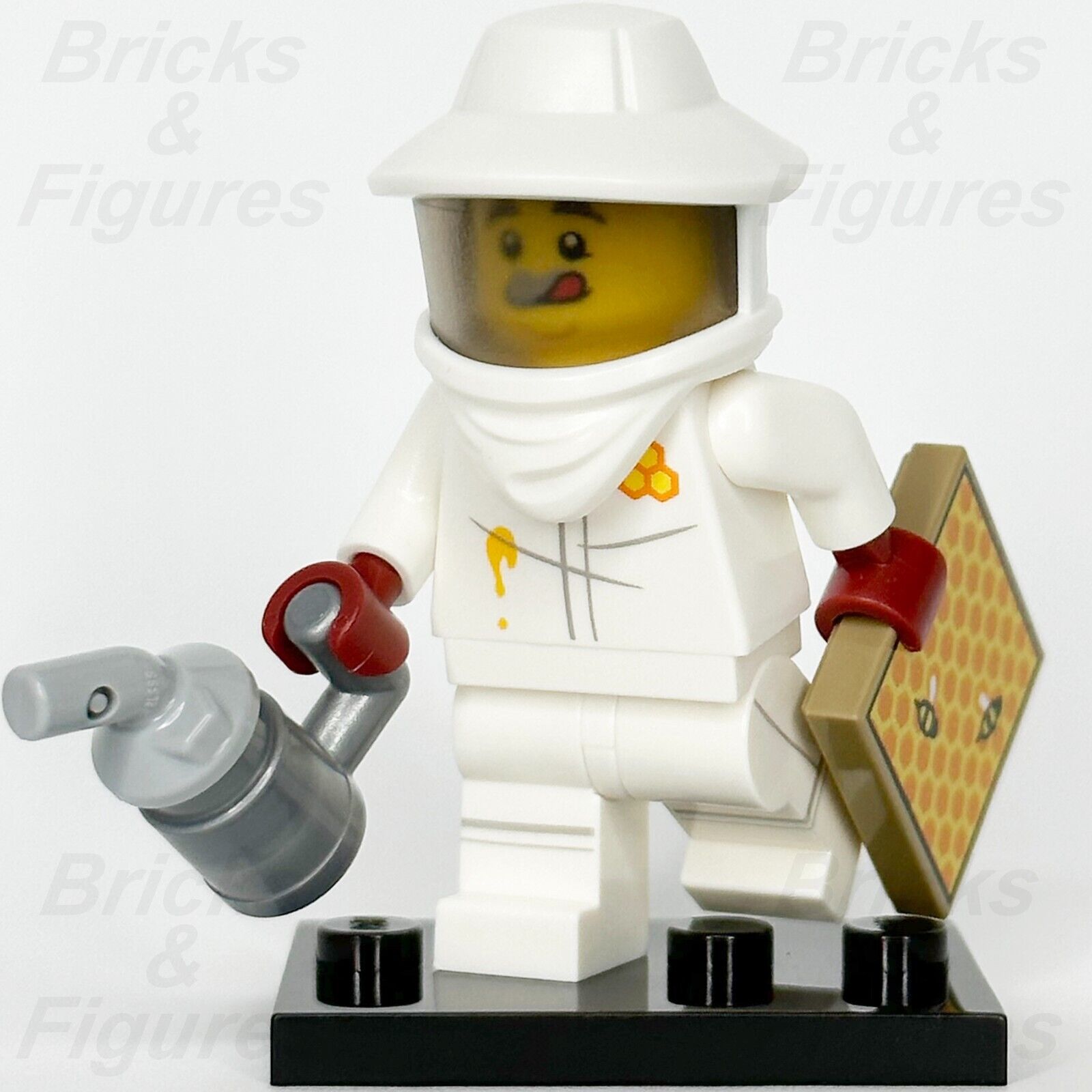 LEGO Collectible Minifigures Beekeeper Minifigure Series 21 71029 Bee Tile #7 - Bricks & Figures