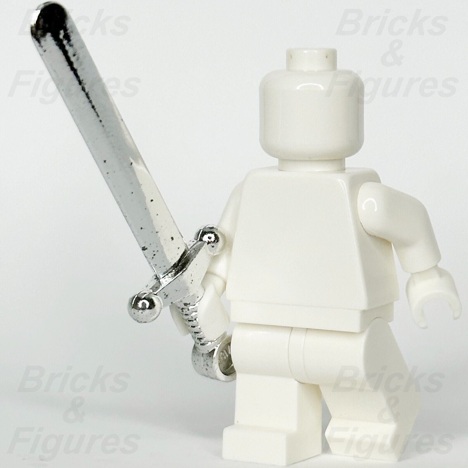 LEGO Chrome Silver Greatsword Sword Blade Minifigure Castle Part 59 71014