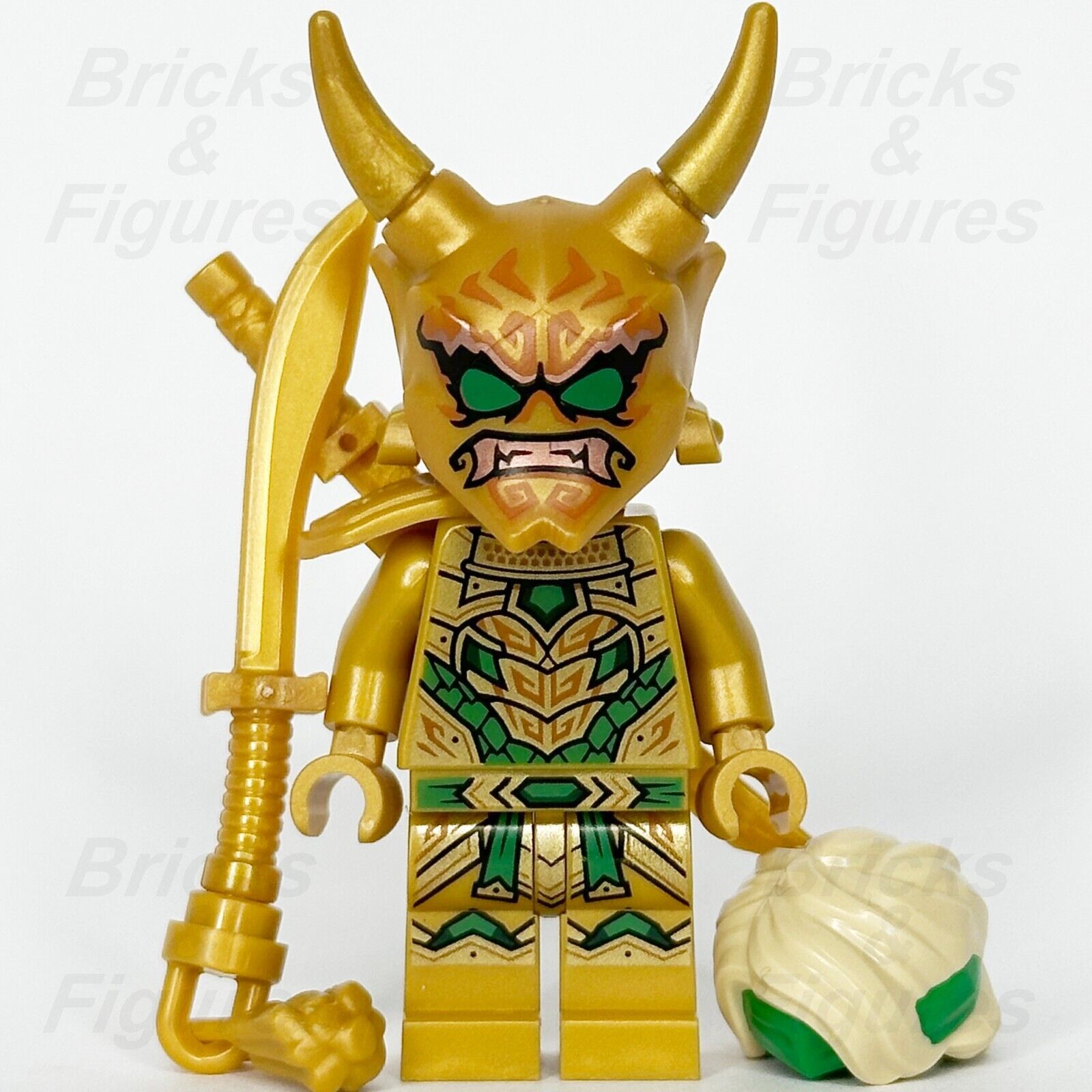 LEGO Ninjago Lloyd (Golden Oni) Minifigure Crystalized Ninja Mask 71774 njo774