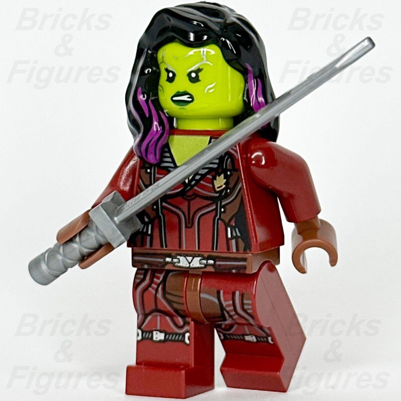 LEGO Marvel Super Heroes Gamora Minifigure Guardians of the Galaxy 76021 sh124 - Bricks & Figures