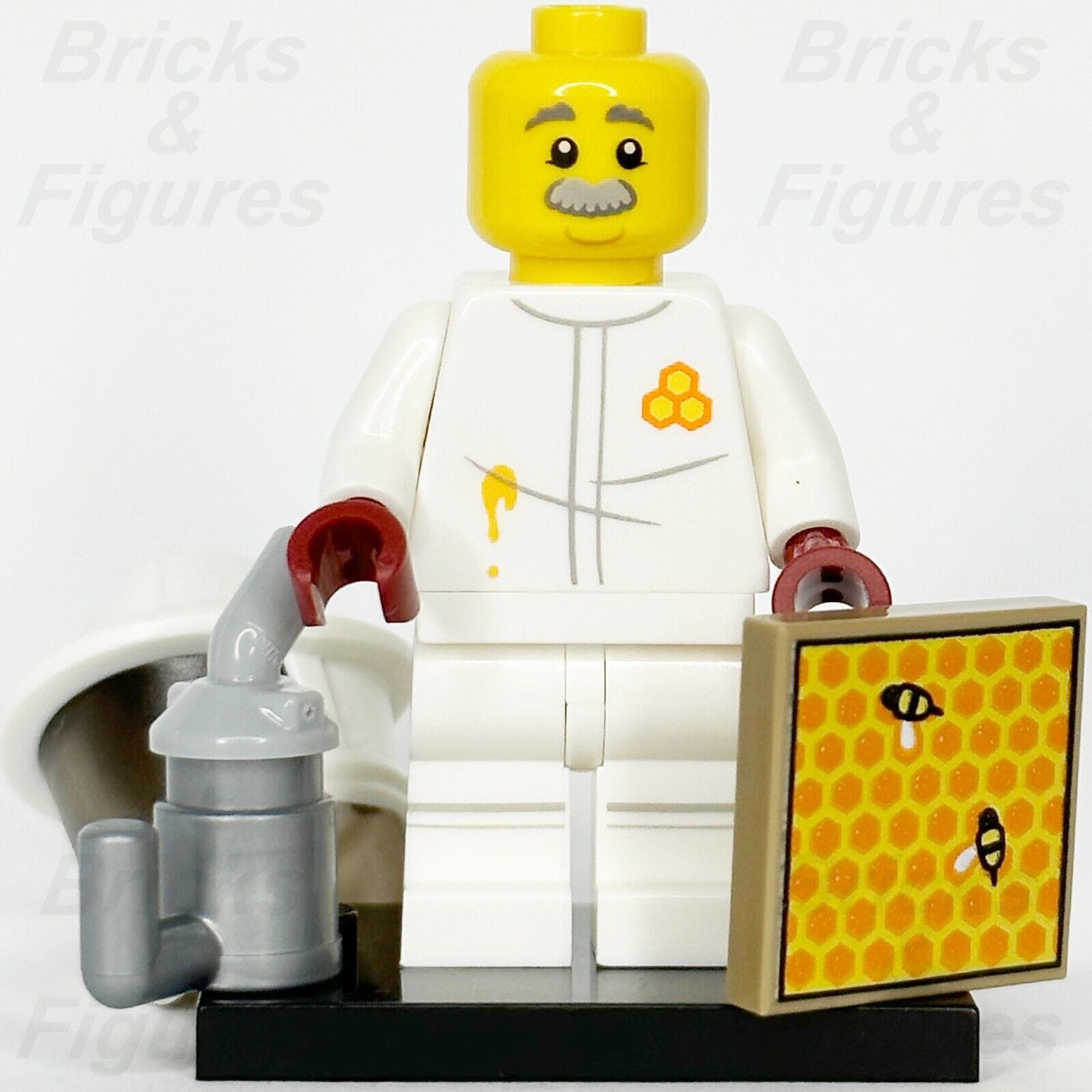 LEGO Collectible Minifigures Beekeeper Minifigure Series 21 71029 Bee Tile #7 - Bricks & Figures