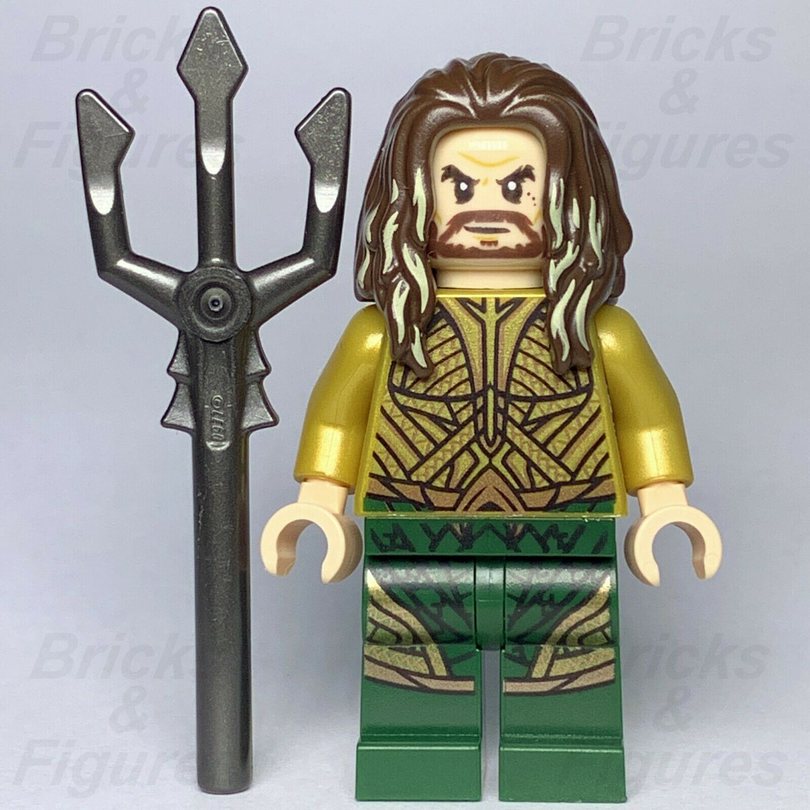 DC Super Heroes LEGO Aquaman Justice League Minifigure from set 76085 - Bricks & Figures