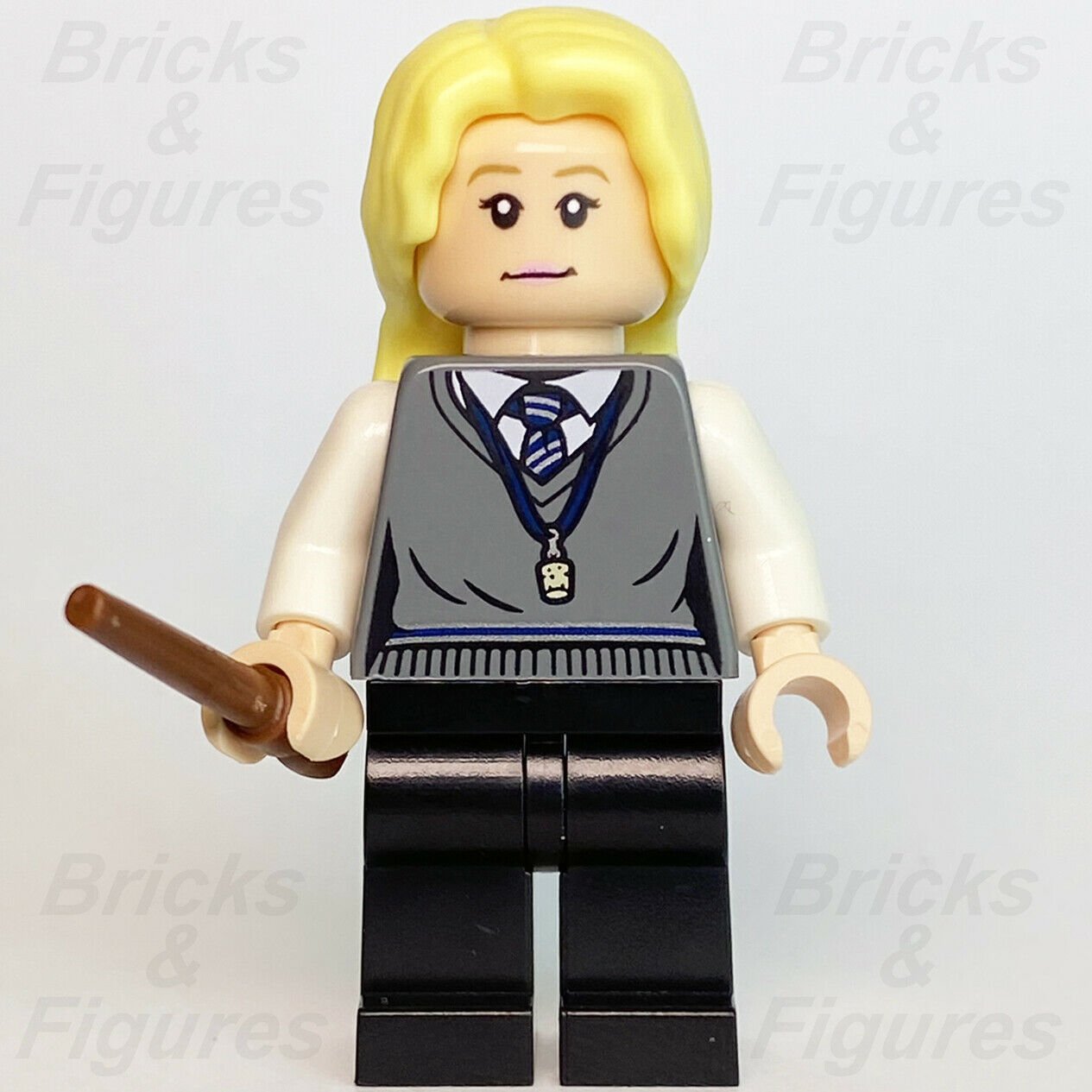 Harry Potter LEGO Luna Lovegood Loony Ravenclaw Witch Minifigure 75966 hp239 - Bricks & Figures